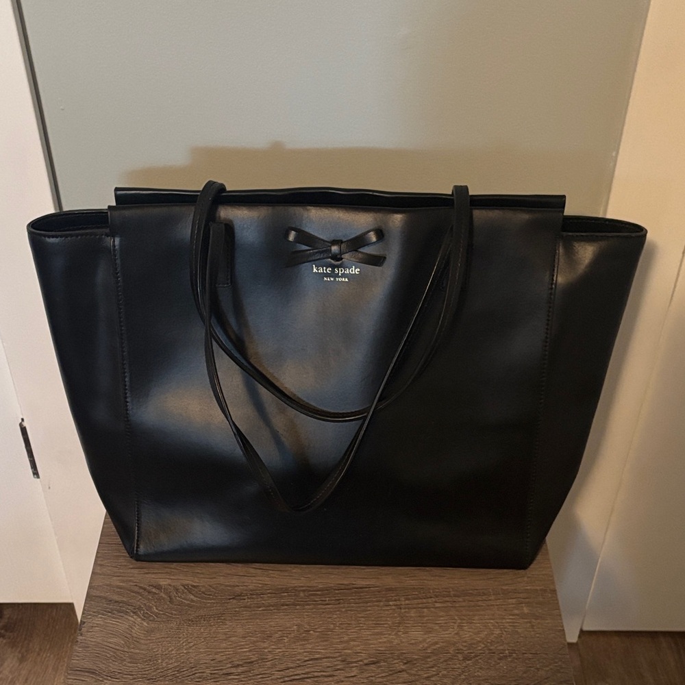 Kate Spade Elegant Black Leather Tote